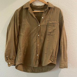 Everlane - Olive green button up (10)